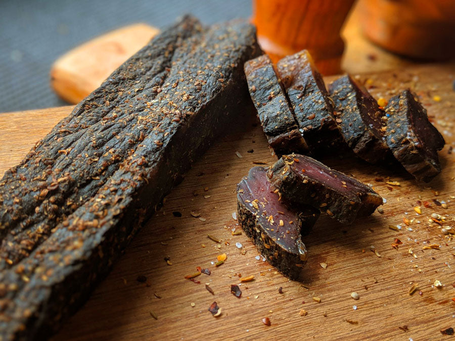 Chili Flavour Biltong Sticks - The Little Jersey Biltong Company